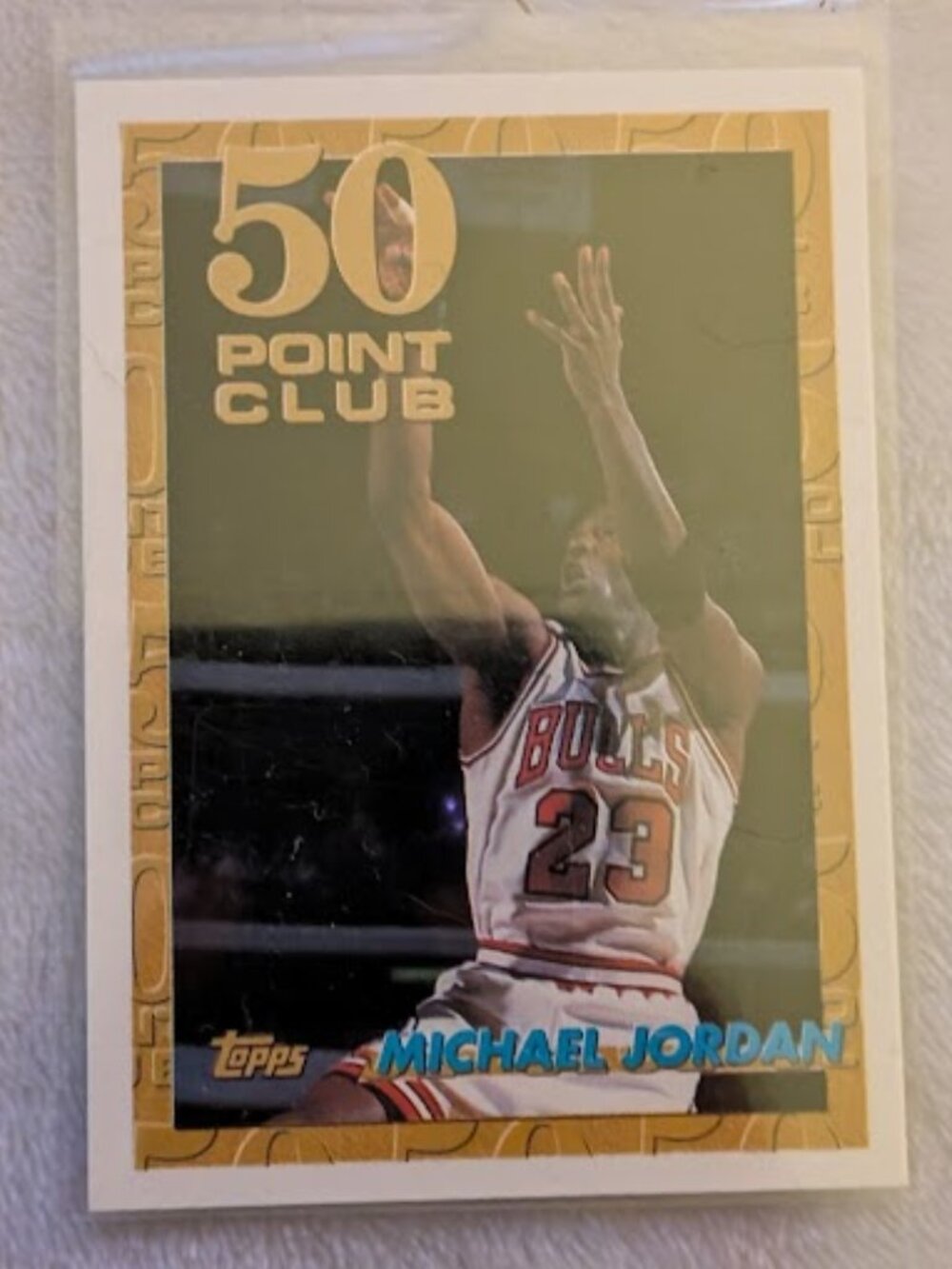 O1- VNTG 1993 TOPPS "Jordan Jams Again- 50 Point Club" Michael Jordan #64